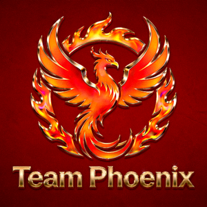 Team Phoenix 战队Logo，火焰凤凰图案，代表战队精神