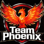 Team Phoenix 战队Logo，火焰凤凰图案
